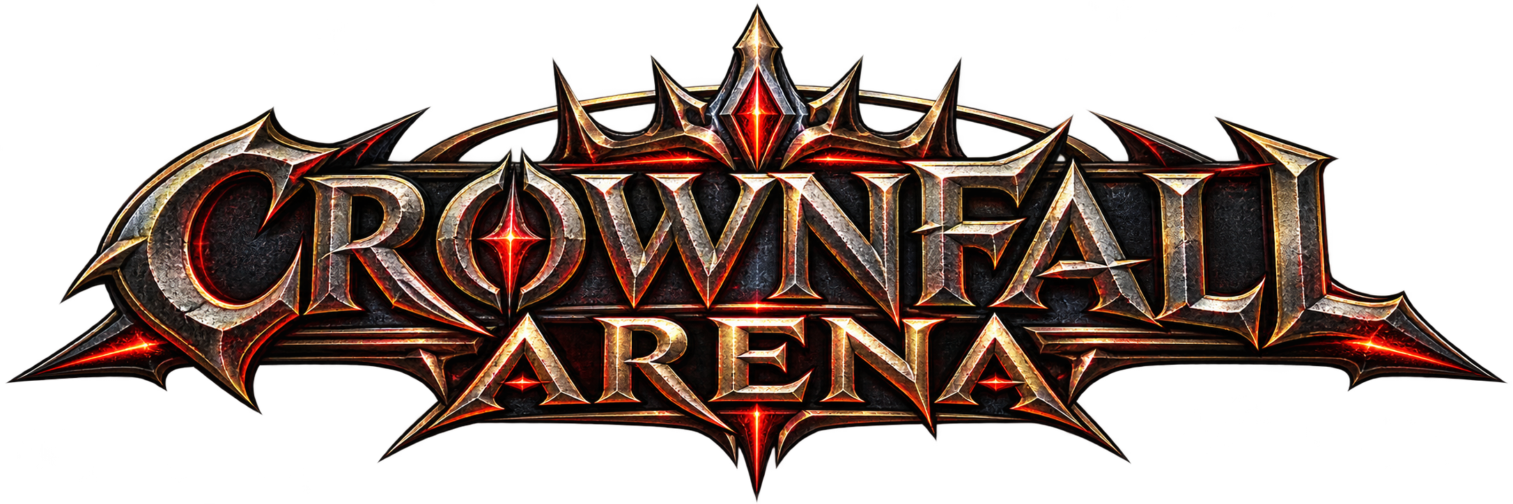 Crownfall Arena official title logo